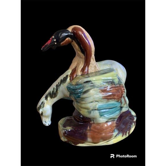 Ceramic End Of Trail Statue - Picture 2 of 5